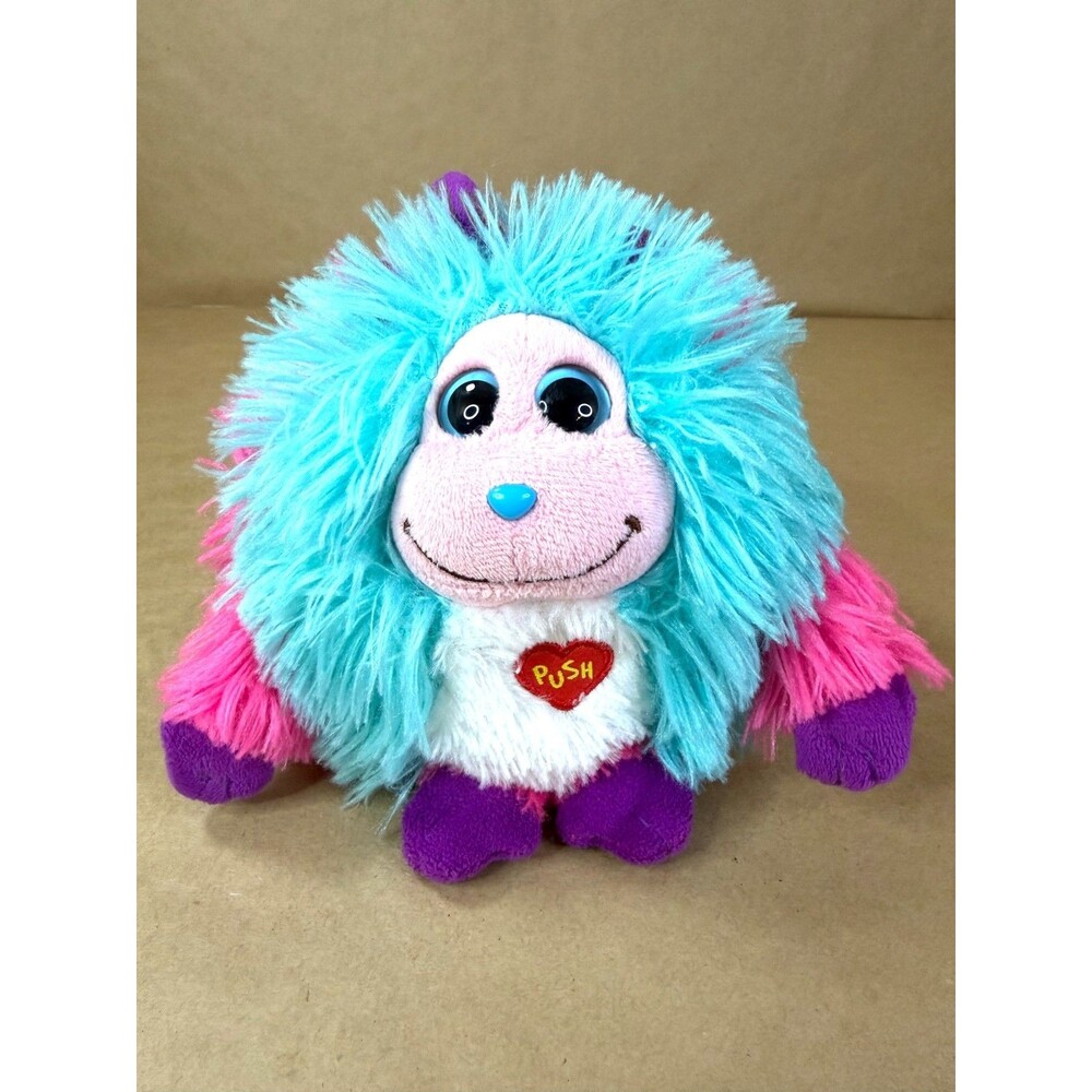 Ty Monstaz Jazzy Plush 6” Blue Pink Purple Stuffed Animal Toy 2012 No Sound